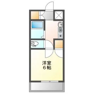 コスモセブン【3階】の間取り