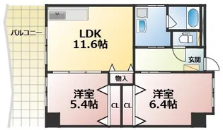 カゼマチテラス【3階】の間取り