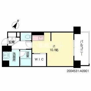 1Rの間取り画像