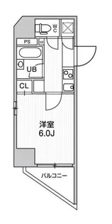 東京都港区新橋4【マンション】の間取り
