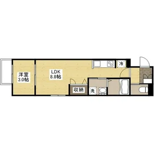 月光祇園新橋北【2階】の間取り