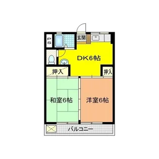栗好マンション【5階】の間取り