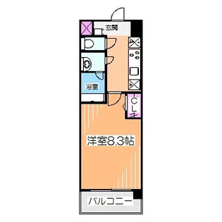 シェソワなかもず【3階】の間取り