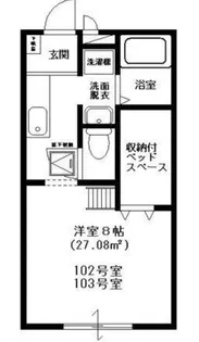 千葉県千葉市花見川区幕張町4【アパート】の間取り