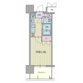 パルティール城西【4階】の間取り