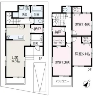埼玉県朝霞市北原1【一戸建】の間取り