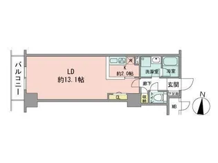 ビッグパレス南6条【5階】の間取り