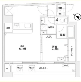 MAJESTIC千葉みなと【6階】の間取り