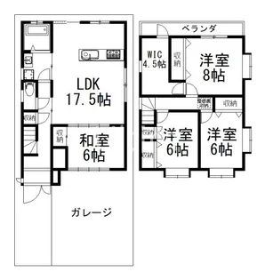 京都府京都市伏見区桃山南大島町【一戸建】の間取り