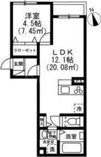 Camellia House【1階】の間取り