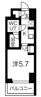 クラリッサ横浜シエル【2階】の間取り