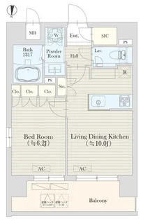 グランレスト渋谷大山町【4階】の間取り