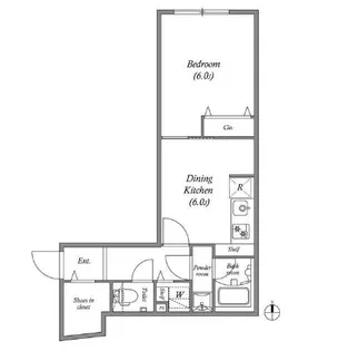 LEGALAND神楽坂 リーガランド神楽坂【4階】の間取り