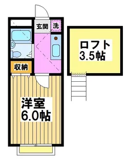 東京都世田谷区給田2【アパート】の間取り