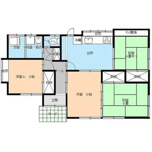 鹿児島県鹿屋市旭原町【一戸建】の間取り
