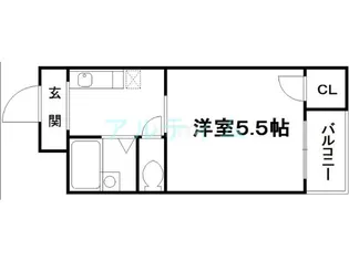 コーポ大仏【2階】の間取り