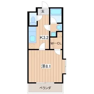 エスポワール【4階】の間取り