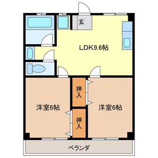 津IN COURT練木【3階】の間取り
