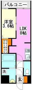 福岡県飯塚市横田【マンション】の間取り