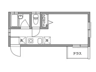 東京都品川区西品川3【アパート】の間取り