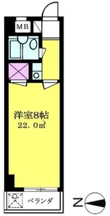 TISマンション堀之内【1】【1階】の間取り