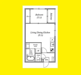 Wood GardenII【1階】の間取り