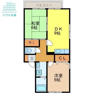 コスモス B棟【2階】の間取り