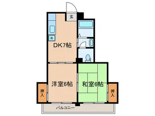 清和マンション【4階】の間取り