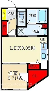 ディアコート光善寺【2階】の間取り