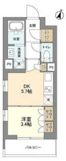 コスモグラシア学芸大学【1階】の間取り