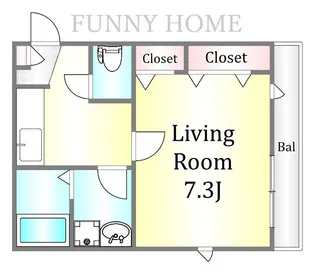 ボヌール・ヴァレー【2階】の間取り