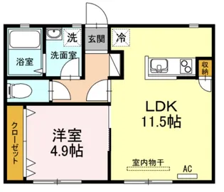SDハイツ【1階】の間取り