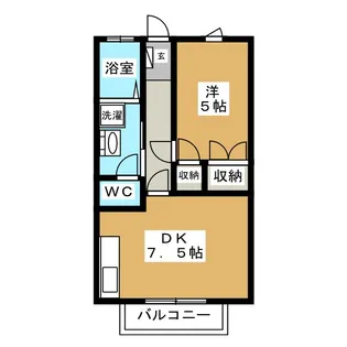 アサヒパレス【1階】の間取り