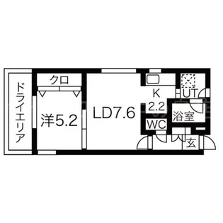 ヴェリテ円山神宮【1階】の間取り