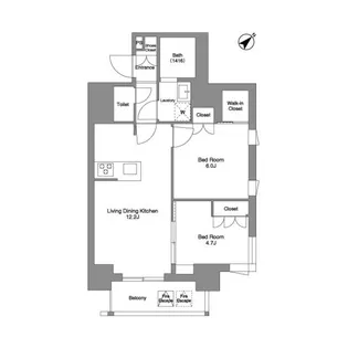 ルフォンプログレ大森山王【13階】の間取り