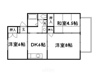 オレンジハイツ【2階】の間取り