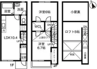 メゾネット野村の間取り