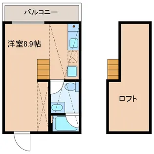 FUWARI atelier【2階】の間取り