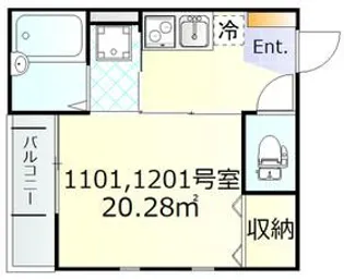 フリージア西小山【1階】の間取り