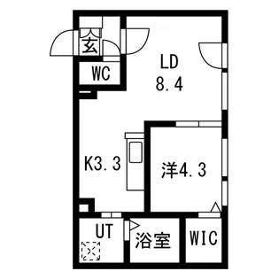 山の手3条1丁目【2階】の間取り