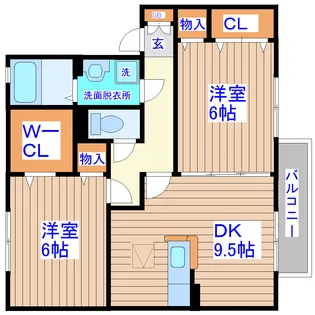 ロワールII【2階】の間取り