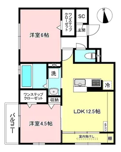 ル・ボア【2階】の間取り