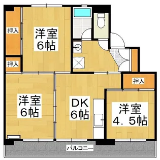 ビレッジハウス備前片上1号棟【3階】の間取り