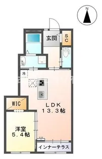 シャルール宮田【1階】の間取り