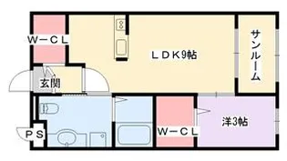 エミネンスムラカワII【1階】の間取り