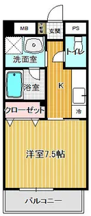 プテイソール【4階】の間取り