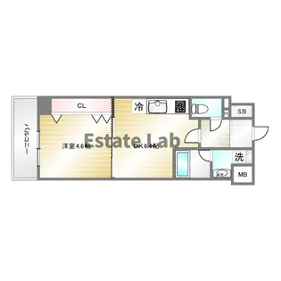 アルデール兵庫【7階】の間取り