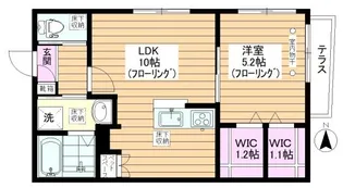 LAPLUMA小竹向原【1階】の間取り