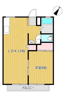 サンプレジオ鹿島【1階】の間取り