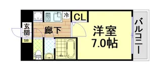 ブランシエスタ加島【3階】の間取り